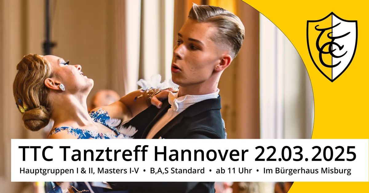 Tanzturnier: 36. TanzTreff am 22.03.2025 (INFOS & ERGEBNISSE ONLINE) - Bild 1