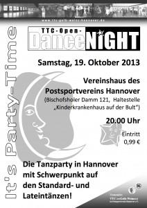 2013-10-19-TTC-Plakat (DanceNiGHT)